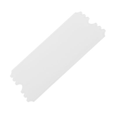 Acrylic Concert Ticket Blanks for Sublimation Printing, White, Single-Sided