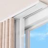 KUZRZNH Double-Track Curtain Rail, Aluminum, Ceiling-Mounted, White, 1.3 m view 1