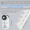 KUZRZNH Double-Track Curtain Rail, Aluminum, Ceiling-Mounted, White, 1.3 m view 3