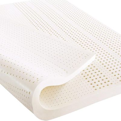 Natural Latex Mattress Topper with Cover, Medium Firmness, 3 in