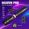UltraFire Rechargeable 395 nm UV Flashlight, 15 W, 3 UV LEDs view 2