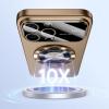 MFAOSHI Magnetic Frosted Case with Stand for iPhone 16 Series, Chrome view 2