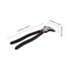 HOMSFOU Metal Nail Puller Pliers with Comfortable Grip and Hammer Function, Black view 4
