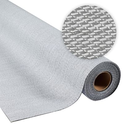 STORESDECO Easy-Care Non-Slip Vinyl Runner Rug, Indoor & Outdoor, Gray, 200 x 600 cm