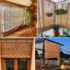 Outdoor Weather-Resistant Bamboo Roller Blind, Natural Reed, Side-Pull, 50–175 cm Wide view 2