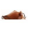 100 Organza Drawstring Bags, 35 x 50 cm, Coffee view 1