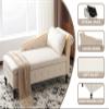 Modern Velvet Chaise Lounge Sofa with Storage, Right Armrest and Hydraulic Recline view 3
