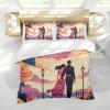HOBBOY Rose Duvet Cover Set, 3-Piece Romantic Wedding Bedding Set, 140 x 200 cm view 1