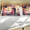 HOBBOY Rose Duvet Cover Set, 3-Piece Romantic Wedding Bedding Set, 140 x 200 cm view 4