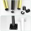 DJCYGG 4 Adjustable Metal Furniture Legs, 17 cm, White view 3