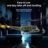 BuildCubes UH-1 C032 RC Helicopter for Adults, 1:48 Scale, 2.4G 6-Channel Flybarless Stunt Helicopter, Yellow/Blue, RTF view 3