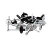 Large-Flange Open-End Aluminum Blind Rivets, Flat Round Head, GB, Black M5, 20 pcs, 35 mm view 1