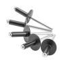 Large-Flange Open-End Aluminum Blind Rivets, Flat Round Head, GB, Black M5, 20 pcs, 35 mm view 3