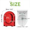 D-Shaped Soft-Close Toilet Seat, Purple view 2