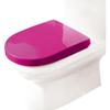 D-Shaped Soft-Close Toilet Seat, Purple view 3
