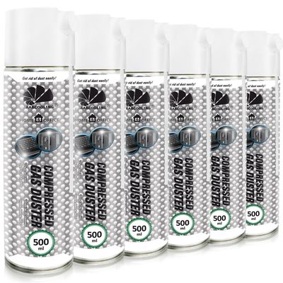 Computer Vacuum PC 6 x 500 ml AABCOOLING Home and Office Compressed Air Spray