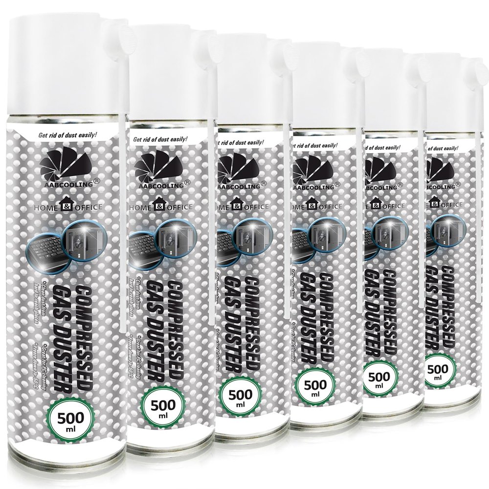 Computer Vacuum PC 6 x 500 ml AABCOOLING Home and Office Compressed Air Spray