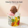 Printed Paper Ice Cream Cups, PLA-Coated, 225 ml, Fruit in the City, 24 Sleeves = 720 Cups view 2