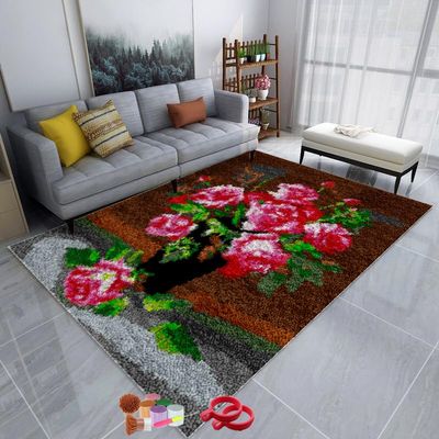 WGQR DIY Latch Hook Rug Kit with Tools, 45 x 70 cm
