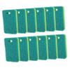 12 Green Cellulose Dish Sponges with Scrubbing Pads view 1