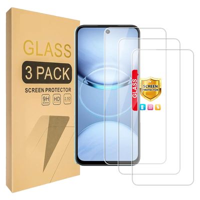 Lucyliy 3-Pack Compatible with itel P55 Plus Tempered Glass Screen Protector, 9H Hardness, High Definition