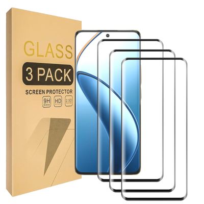 Lucyliy 3-Pack Tempered Glass Screen Protectors for OnePlus 12R, 9H, HD