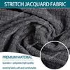 Hoowarm Round Bar Stool Covers with Backrest, Stretch Removable Washable Covers, 1/2/4-Piece Set (A1, 1 Piece) view 4