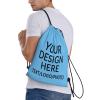 Personalized Drawstring Gym Bag with Logo view 3