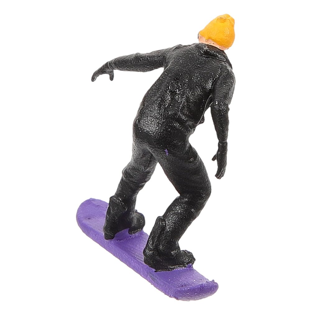 Miniature Resin Skier Figures for Dioramas and Model Railway Scenes