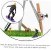 Miniature Resin Skier Figures for Dioramas and Model Railway Scenes view 2