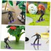 Miniature Resin Skier Figures for Dioramas and Model Railway Scenes view 3