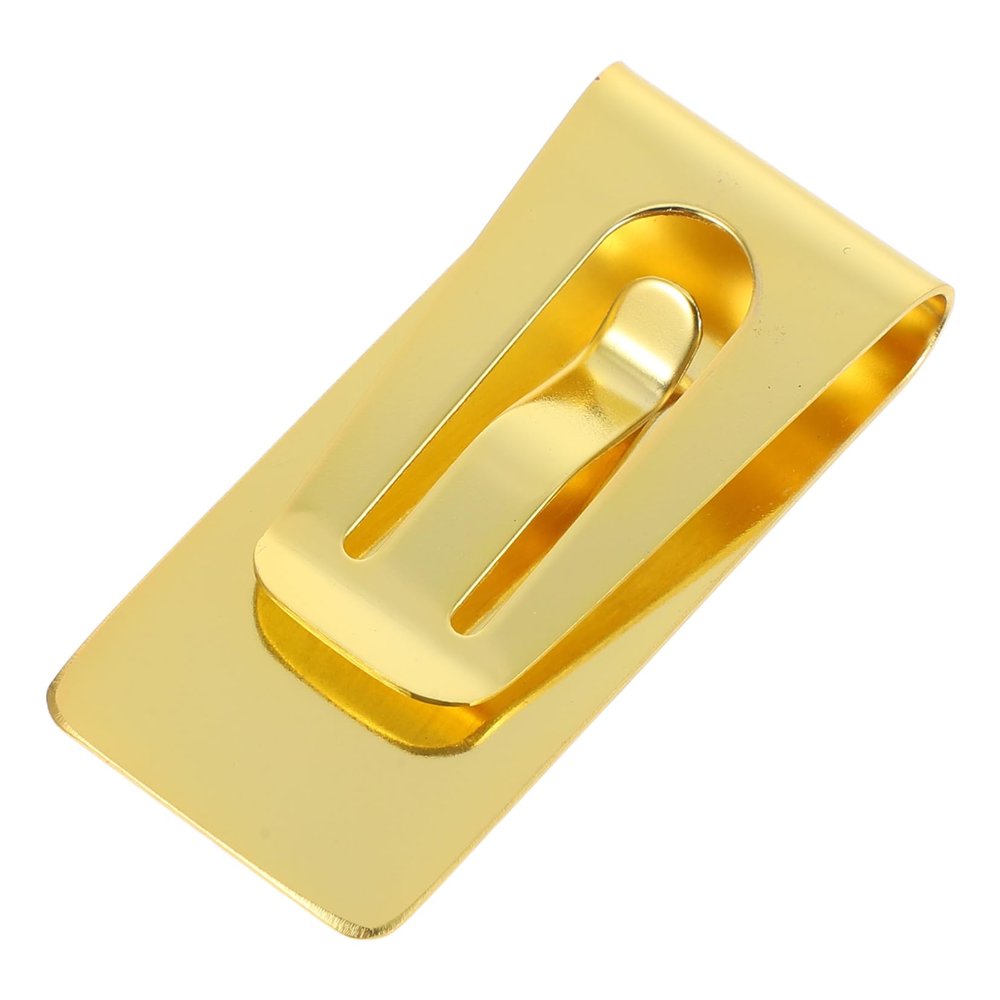 WEKAMOS Stainless Steel Money Clip for Men with Openwork Design