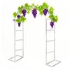 Metal Garden Rose Arch Trellis, Weather-Resistant, White, 180 × 220 cm view 1