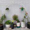 Metal Garden Rose Arch Trellis, Weather-Resistant, White, 180 × 220 cm view 2