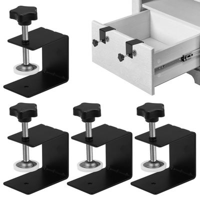 4-Piece Heavy-Duty C Clamps for Drawer Installation and Woodworking