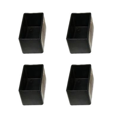 Anevous 8-Pack Plastic Chair Leg Caps, Non-Slip, Black, 30 x 60 mm