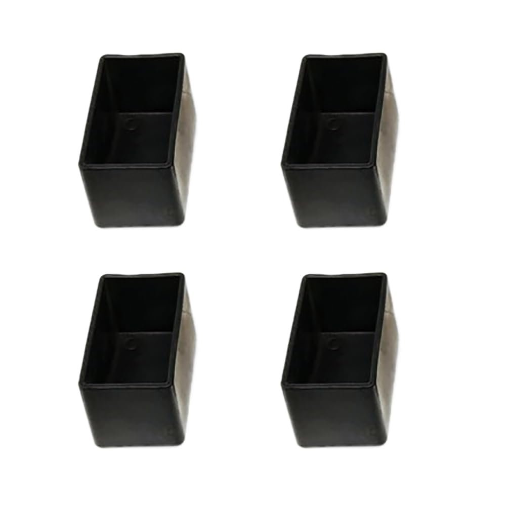 Anevous 8-Pack Plastic Chair Leg Caps, Non-Slip, Black, 30 x 60 mm