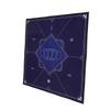 VILLFUL Non-Slip Rectangular Fabric Poker Mat for Parties and Travel view 1