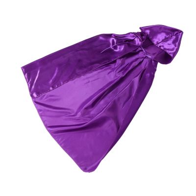 Women's Purple Satin Cape, Soft and Comfortable