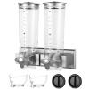 byepica Dual-Head Wall-Mounted Cereal Dispenser, 3 L view 2