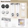 byepica Dual-Head Wall-Mounted Cereal Dispenser, 3 L view 4