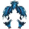 AMOYER Feather Cape with 1 Pair of Feather Arm Bands, Gothic Style, Feather Scarf, Carnival Costume Accessory for Women view 1