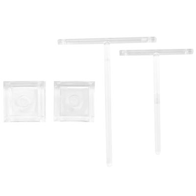 Agwuoetr 2Pcs Acrylic Earring Holder T-Bar Jewelry Display Stand