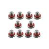 LOOwAH Universal Stainless Steel Plug, Marine Screw 90340-08002-00 with Red Sealing Washer for Outboard Motors view 1
