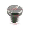 LOOwAH Universal Stainless Steel Plug, Marine Screw 90340-08002-00 with Red Sealing Washer for Outboard Motors view 2
