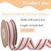 GORGECRAFT Cotton Ribbon with Stripes 9m x 25mm view 2