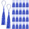 Cimeton 100 Pcs Royal Blue 13 cm Silk Mini Tassels view 1