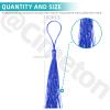 Cimeton 100 Pcs Royal Blue 13 cm Silk Mini Tassels view 2