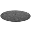 12-Inch Record Player Mat, Audiophile Wool Record Pad with Non-Slip Grooves for Standard Turntables, White/Black view 1