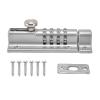 4-Digit Combination Slide Lock, Zinc Alloy, Silver view 1